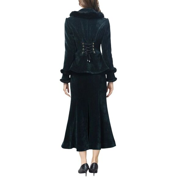 Burryco Womens  2Pc Blazer & Skirt Set - Picture 2 of 3